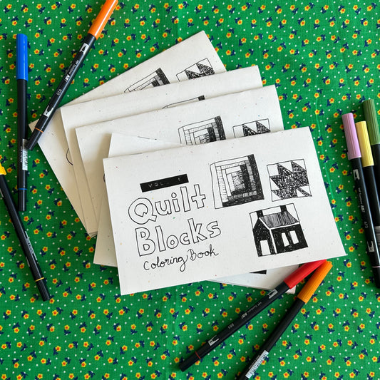 Quilt Blocks Coloring Book Zine Vol. 1