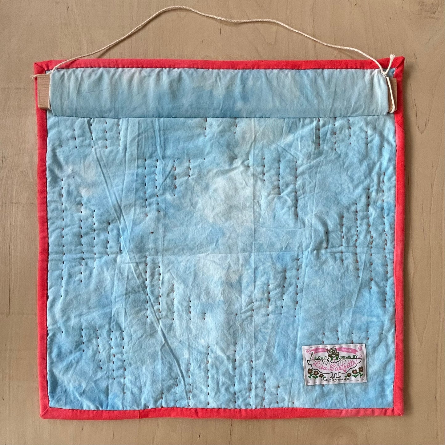 Neon Red and Scarlet Mini Quilt