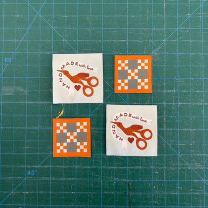 Handmade With Love Woven Patch Label Pack