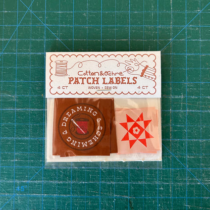 Dreaming & Scheming Woven Patch Label Pack