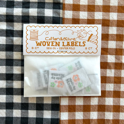 Made by mama woven labels 8 pack