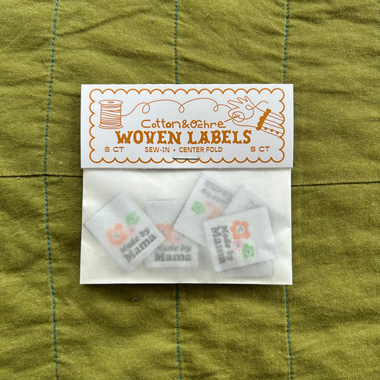 Made by mama woven labels 8 pack