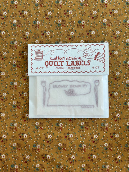 Sewn Slow Quilt Labels