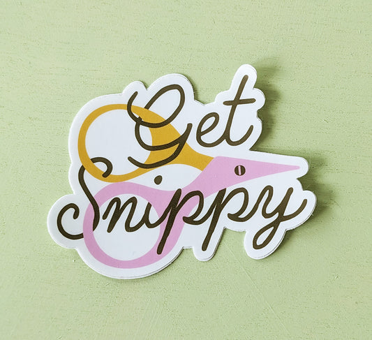 Get Snippy Sticker